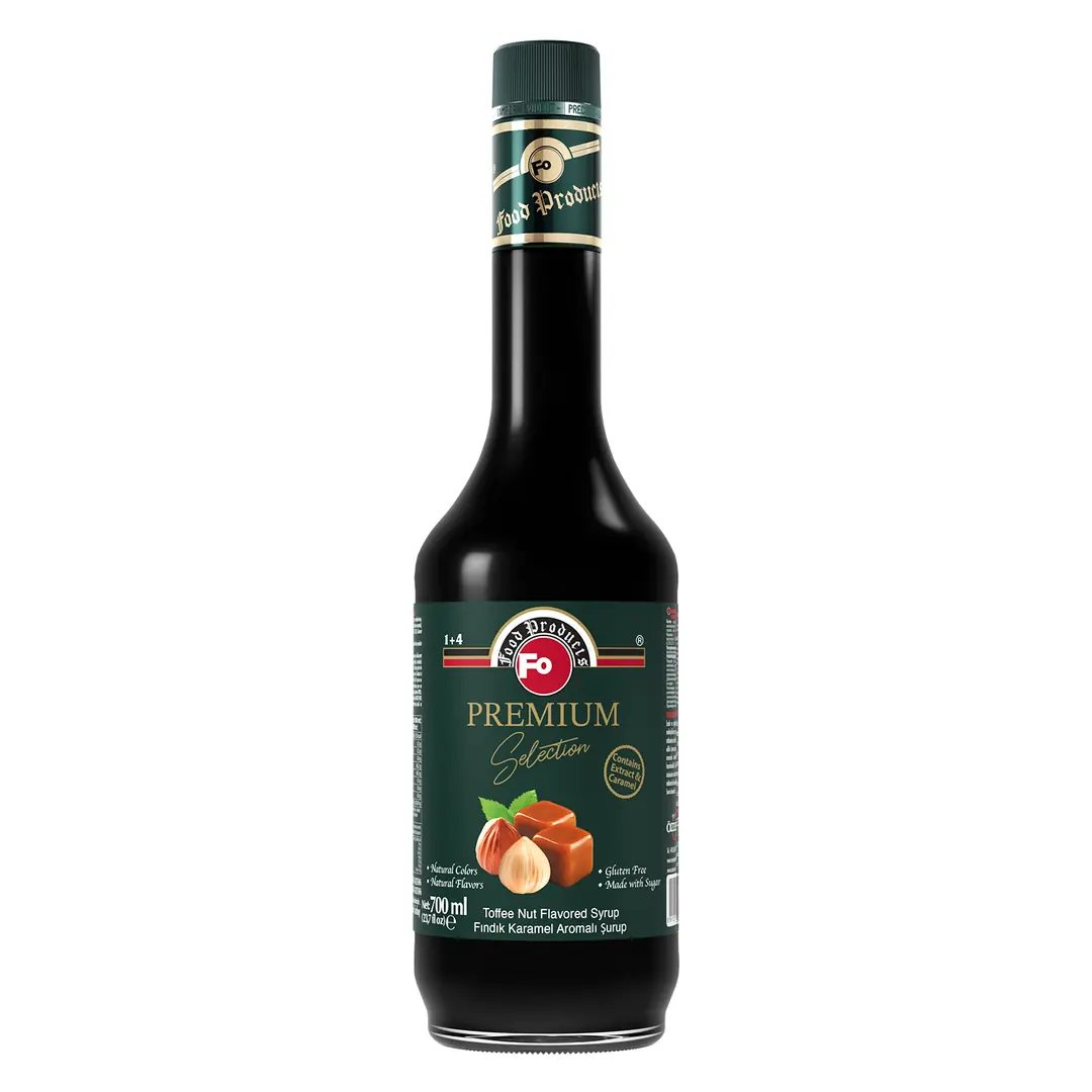 FO Premium fındık karamel aromalı şurup