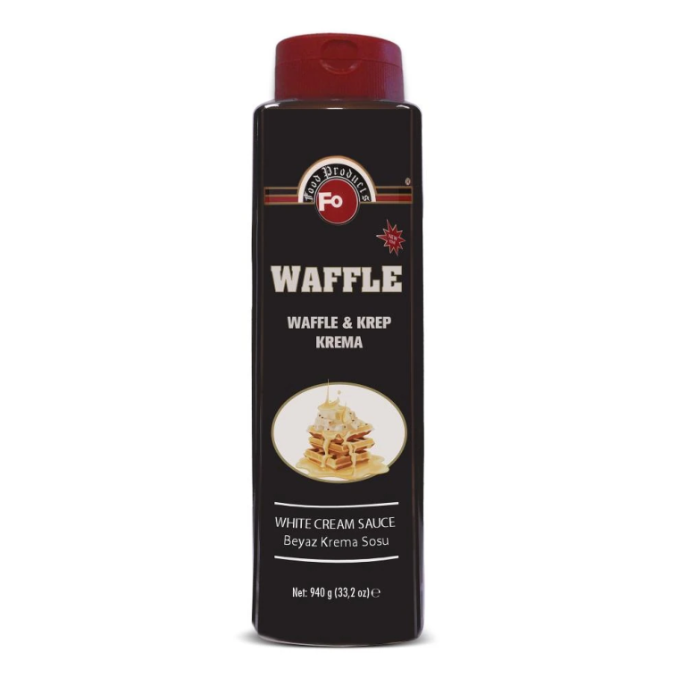 Waffle ve Krep için Beyaz Krema Sosu